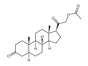 21-acetoxy-5α-pregnane-3,20-dione结构式