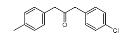 1-p-Methylphenyl-3-p-chlorphenyl-2-propanon Structure