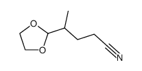 1,3-Dioxolane-2-butanenitrile,-gamma--methyl- Structure