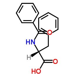 BENZOYL-D-PHE-OH Structure