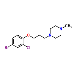 1-[3-(4-Bromo-2-chlorophenoxy)propyl]-4-methylpiperazine Structure