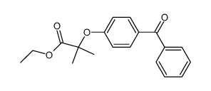 ethyl 2-(4-benzoylphenoxy)-2-methylpropanoate Structure