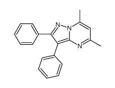 5,7-dimethyl-2,3-diphenylpyrazolo[1,5-a]pyrimidine Structure