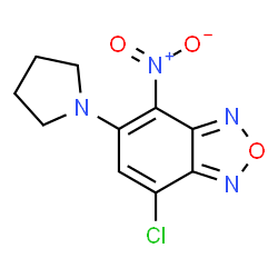 7-CHLORO-4-NITRO-5-PYRROLIDIN-1-YL-BENZO[1,2,5]OXADIAZOLE结构式