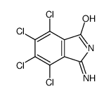 2,3-Dihydro-4,5,6,7-tetrachloro-3-imino-1H-isoindole-1-one结构式