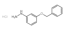 (3-benzyloxy-phenyl)-hydrazine hydrochloride structure