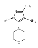 1,3-二甲基-5-吗啉-1H-吡唑-4-胺图片