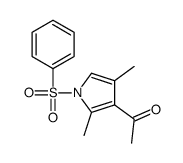 1-[1-(benzenesulfonyl)-2,4-dimethylpyrrol-3-yl]ethanone Structure