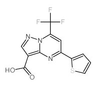 5-(2-thienyl)-7-(trifluoromethyl)pyrazolo[1,5-a]pyrimidine-3-carboxylic acid Structure