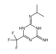 2-N-propan-2-yl-6-(trifluoromethyl)-1,3,5-triazine-2,4-diamine结构式