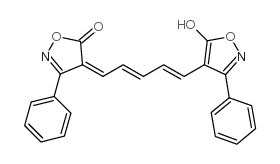 4-[5-(5-羟基-3-苯基-4-异唑基)-2,4-戊二烯亚基]-3-苯基-5(4H)-异唑酮图片