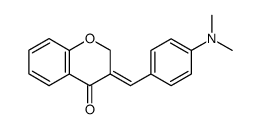 3-(4'-N,N-dimethylaminobenzylidenyl)-2,3-dihydro-4H-1-benzopyran-4-one结构式