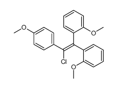 1-[1-chloro-2,2-bis(2-methoxyphenyl)ethenyl]-4-methoxybenzene结构式