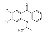 N-(2-benzoyl-5-chloro-4-methoxyphenyl)acetamide结构式