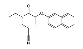 N-(2-cyanoethyl)-2-naphthalen-2-yloxy-N-propylpropanamide结构式