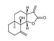 (3aR)-3aα,4,5,5a,6,7,8,9,9a,9bα-Decahydro-9aα-hydroxy-5aβ-methyl-3,9-bis(methylene)naphtho[1,2-b]furan-2(3H)-one结构式