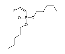 1-[2-fluoroethenyl(pentoxy)phosphoryl]oxypentane结构式