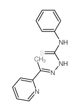 3-phenyl-1-(1-pyridin-2-ylethylideneamino)thiourea结构式