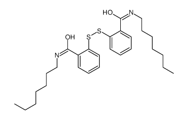 N-heptyl-2-[[2-(heptylcarbamoyl)phenyl]disulfanyl]benzamide结构式