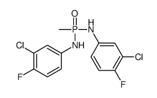 N,N'-DI(3-CHLORO-4-FLUOROPHENYL)METHYLPHOSPHONIC DIAMIDE structure