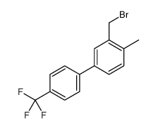 2-(bromomethyl)-1-methyl-4-[4-(trifluoromethyl)phenyl]benzene结构式