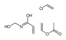 chloroethene,ethenyl acetate,N-(hydroxymethyl)prop-2-enamide结构式