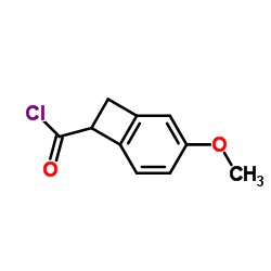 Bicyclo[4.2.0]octa-1,3,5-triene-7-carbonyl chloride, 3-methoxy- (9CI) picture