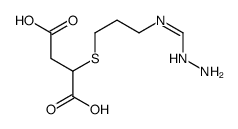 2-[3-(hydrazinylmethylideneamino)propylsulfanyl]butanedioic acid Structure