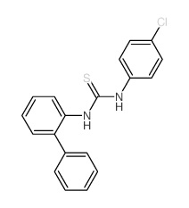 3-(4-chlorophenyl)-1-(2-phenylphenyl)thiourea Structure