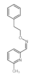 1-(6-methylpyridin-2-yl)-N-phenethyloxy-methanimine结构式