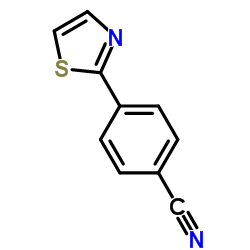 4-(1,3-噻唑-2-基)苯甲腈结构式