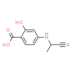 Benzoic acid, 4-[(1-cyanoethyl)amino]-2-hydroxy-, (-)- (9CI)结构式