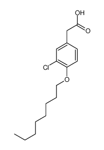 2-(3-chloro-4-octoxyphenyl)acetic acid结构式