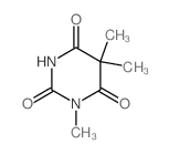 2,4,6(1H,3H,5H)-Pyrimidinetrione,1,5,5-trimethyl- structure