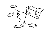 [Rh(norbornadiene)(Ph2P(CH2)4PPh2)](1+) Structure