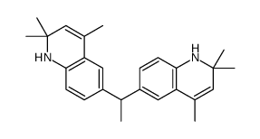 2,2,4-trimethyl-6-[1-(2,2,4-trimethyl-1H-quinolin-6-yl)ethyl]-1H-quinoline Structure