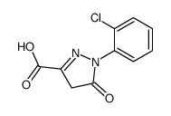 1-(2-chlorophenyl)-4,5-dihydro-5-oxo-1H-pyrazole-3-carboxylic acid structure