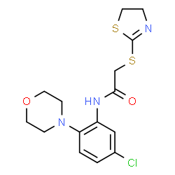 N-[5-chloro-2-(morpholin-4-yl)phenyl]-2-(4,5-dihydro-1,3-thiazol-2-ylsulfanyl)acetamide picture