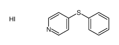 4-phenylsulfanylpyridine,hydroiodide Structure