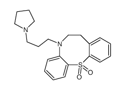 6,7-Dihydro-5-(3-pyrrolizinopropyl)-5H-dibenzo[b,g][1,4]thiazocine 12,12-dioxide structure