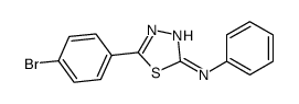 5-(4-bromophenyl)-N-phenyl-1,3,4-thiadiazol-2-amine Structure