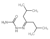 (2,6-dimethylheptan-4-ylideneamino)urea structure