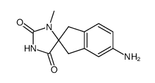 (+/-)-5'-amino-3-methyl-1',3'-dihydro-2H,5H-spiro[imidazolidine-4,2'-indene]-2,5-dione结构式