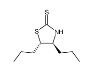 trans-4,5-dipropylthiazolidine-2-thione Structure