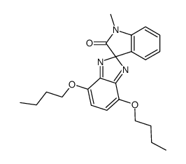 4,7-dibutoxy-1'-methylspiro(2H-benzimidazole-2,3'-indolin)-2'-one结构式