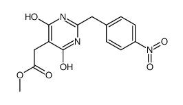 methyl 2-(4,6-dihydroxy-2-(4-nitrobenzyl)pyrimidin-5-yl)acetate Structure