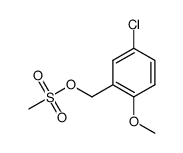 5-chloro-2-methoxybenzyl methanesulfonate结构式