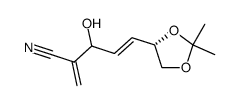 4-Pentenenitrile,5-[(4S)-2,2-dimethyl-1,3-dioxolan-4-yl]-3-hydroxy-2-methylene-,(4E)-(9CI)结构式