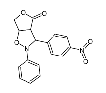 3-(4-nitrophenyl)-2-phenyl-3,3a,6,6a-tetrahydrofuro[3,4-d][1,2]oxazol-4-one Structure