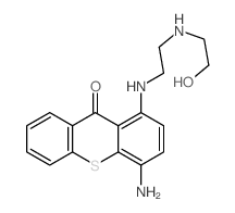 4-amino-1-[2-(2-hydroxyethylamino)ethylamino]thioxanthen-9-one结构式